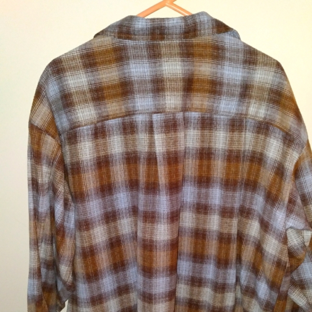 Rudy Rd. 2xl blue/brown plaid woman's fall jacket
